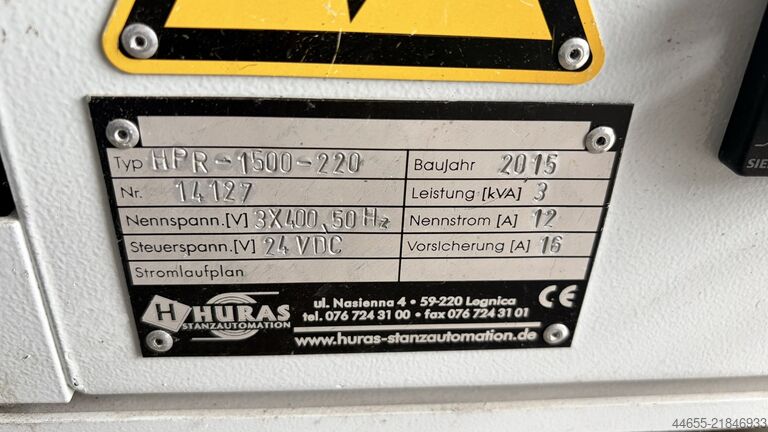 High Speed Stamping Press Line BRUDERER BSTA 500-110B