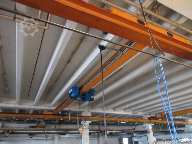 Kranhimmel Kran Hallenkran + Laufschiene ABUS Hallenkran Brückenkran Kran ELV 1600Kg 1,6t - Spur 9550mm