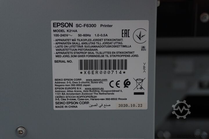 Digitaldruckmaschine Epson SureColor SC-F6300
