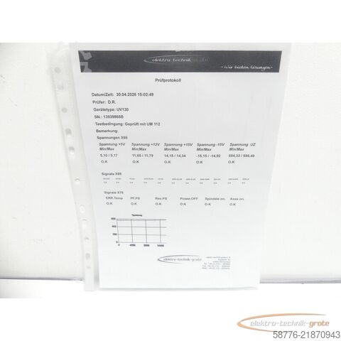 Component Heidenhain UV 130 ID: 324 998-03 SN: 13939866B im Austausch (Exchange)