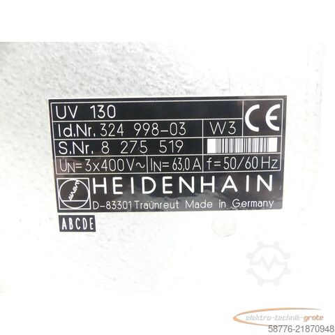 Component Heidenhain UV 130 ID: 324 998-03 SN: 8275519 im Austausch (Exchange)