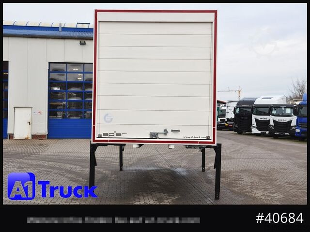 Wechselbrücke mit Kofferaufbau SPIER WB Koffer, 7,45, guter Zustand, verzinkt, Rolltor