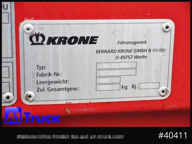 Wechselbrücke mit Kofferaufbau KRONE BDF 7,82 Wechselbrücke, 2680mm Innenhöhe.