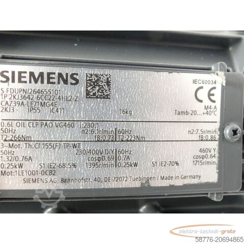 Control unit Siemens 2KJ3642-6CC22-4HL2 - Z FDUPN/264655101, CAZ39A-LE71MG4E