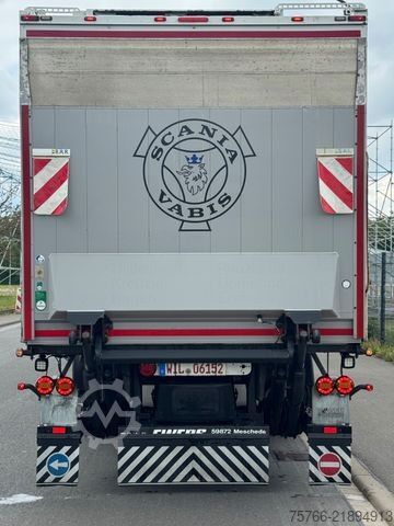 LKW mit Getränkeaufbau SCANIA G410 / E6 / 2 x LBW / LENKACHSE / KOMPLETTZUG