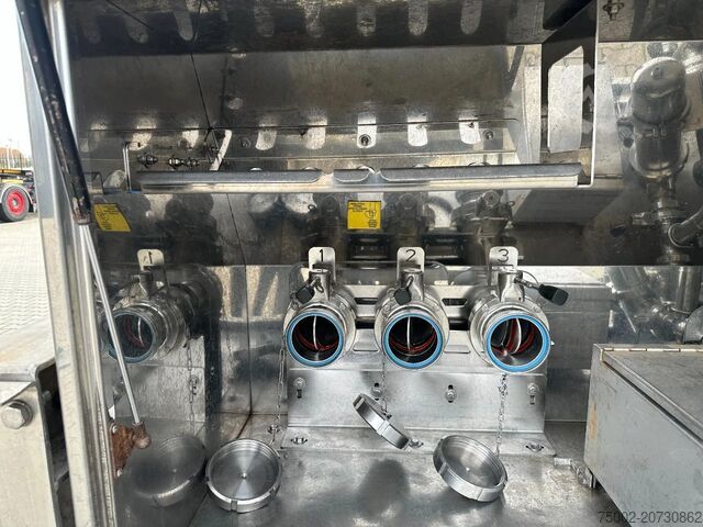 Lebensmitteltanker Van Hool FOOD / 39.000L / 3-COMP / INOX / NL-trailer