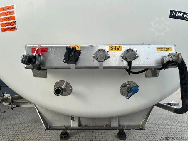 Lebensmitteltanker Van Hool FOOD / 39.000L / 3-COMP / INOX / NL-trailer