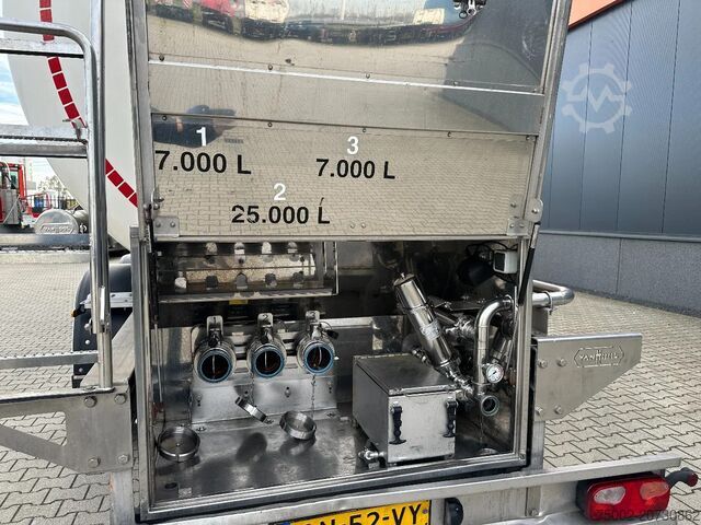 Lebensmitteltanker Van Hool FOOD / 39.000L / 3-COMP / INOX / NL-trailer