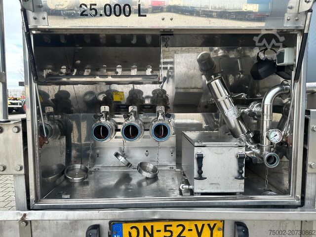 Lebensmitteltanker Van Hool FOOD / 39.000L / 3-COMP / INOX / NL-trailer