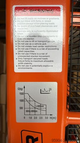 Manueller Palettenstapler Pallet Stacker Model MSE 1500/2500 MSE 1500 / 2500