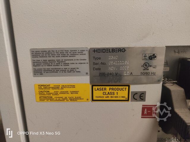 Offset printing press Heidelberg 2340