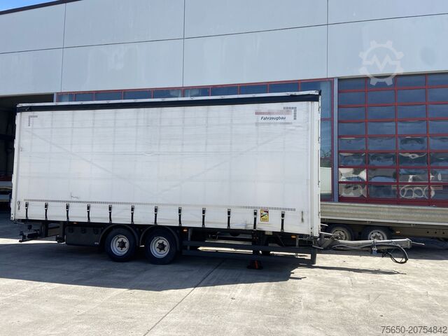 Open trailer with tarp Möslein TPW 105 D Schwebheim Tandem- Planenanhänger Durchladbar