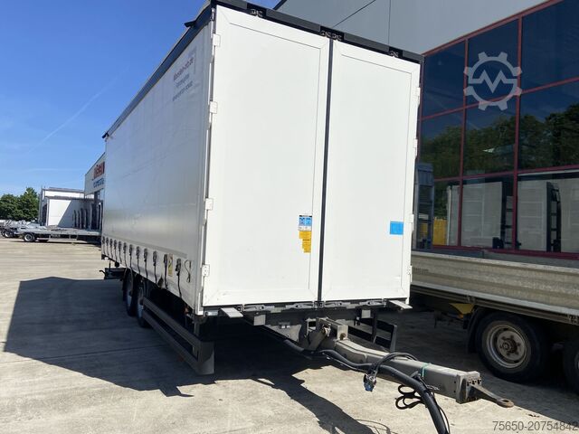 Open trailer with tarp Möslein TPW 105 D Schwebheim  Tandem- Planenanhänger Durchladbar