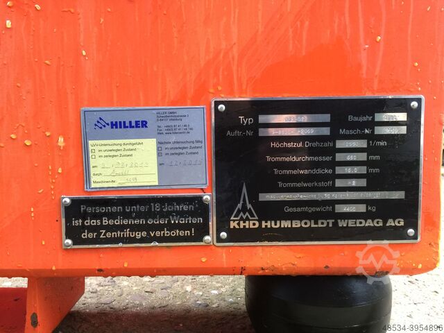 Decanter / Centrifuge KHD BS3-02 KHD BS3-02