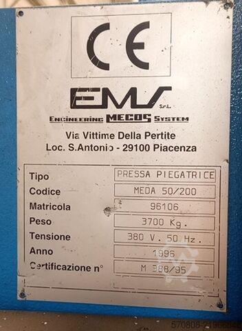 Abkantpresse MECOS 2000 x 50 t MECOS 50/200