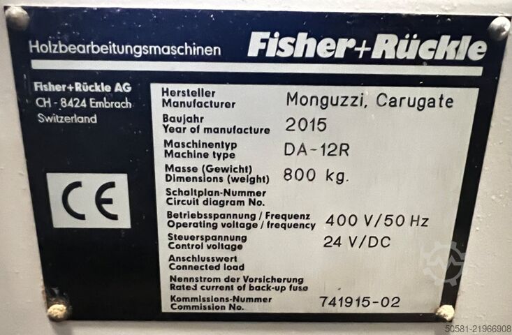 Veneer cross-jointing machine Fisher + Rückle FURNIMASTER FZR-21+DA-12R