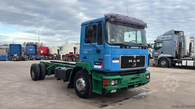 Fahrgestell mit Fahrerhaus MAN 19.322 (MANUAL PUMP / POMPE MANUELLE)