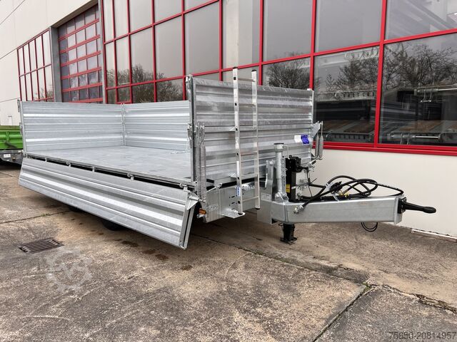 Kippanhänger Möslein TTD 19 AB 19 t Tandem 3 Seiten Kipper TiefladerAufsatzbordwänden-- Neufahrzeug --
