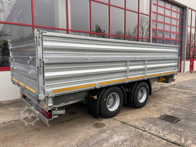 Kippanhänger Möslein TTD 19 AB 19 t Tandem 3 Seiten Kipper TiefladerAufsatzbordwänden-- Neufahrzeug --