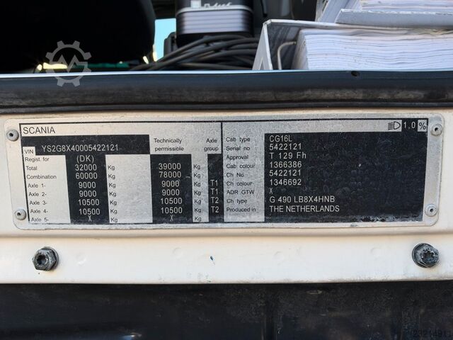 Betonpumpen-LKW SCANIA G490 8x4 Schwing S46SX Concrete pump / Betonpump