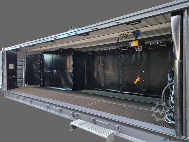 Sandblasting system with 5-year warranty Oliver Fritz GmbH & Co. KG Strahlcontainer 40Fuß 9m Strahlraum