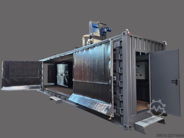 Sandblasting system with 5-year warranty Oliver Fritz GmbH & Co. KG Strahlcontainer 40Fuß 9m Strahlraum