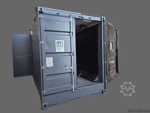 Sandblasting system with 5-year warranty Oliver Fritz GmbH & Co. KG Strahlcontainer 40Fuß 9m Strahlraum