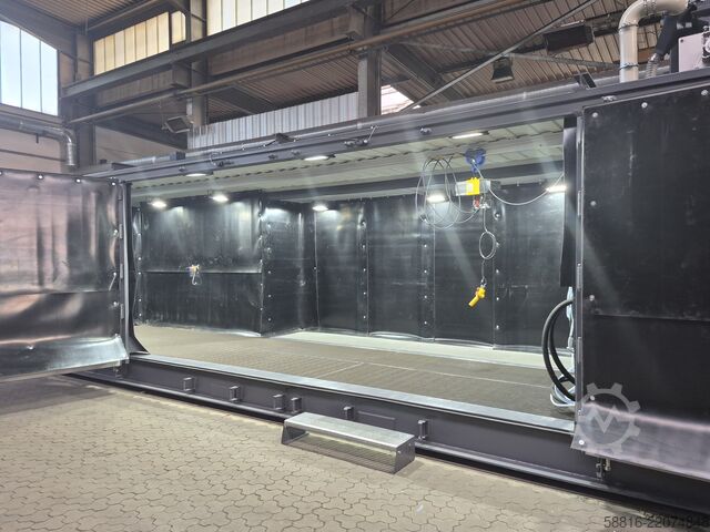 Sandblasting system with 5-year warranty Oliver Fritz GmbH & Co. KG Strahlcontainer 40Fuß 9m Strahlraum