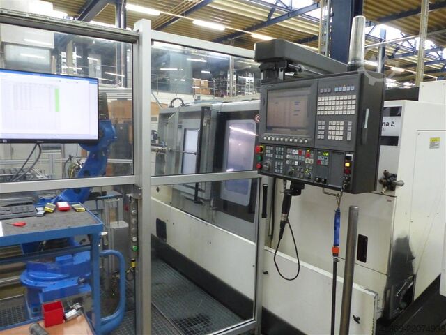 CNC Turning- and Milling Center OKUMA LB 3000EX II-MC1000 Space Turn with Robot loading
