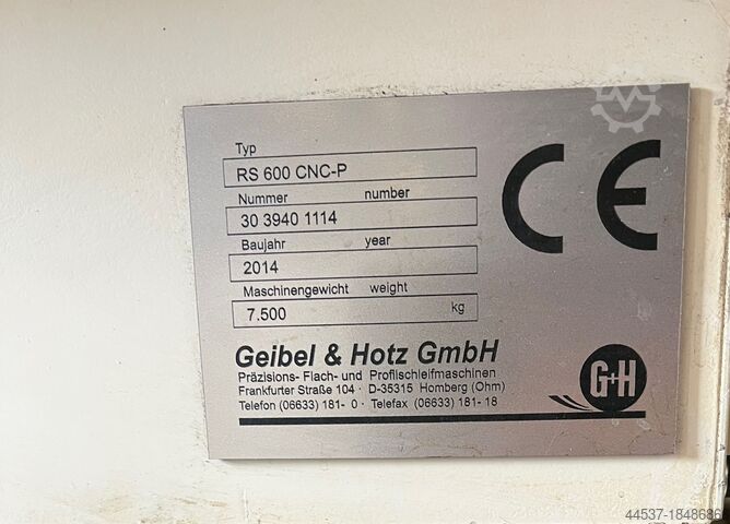 CNC Rundschleifmaschine CNC Rundschleifmaschine Geibel + Hotz