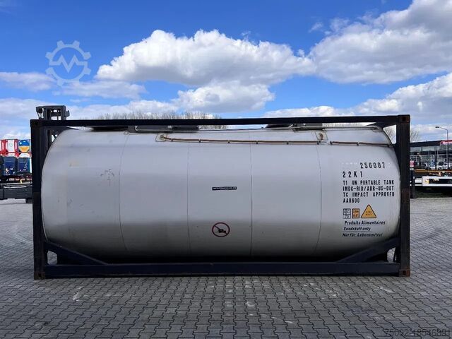 Tankcontainer Singamas TOP: BEER, 25.080L, foodgrade, insp. till 07/2026