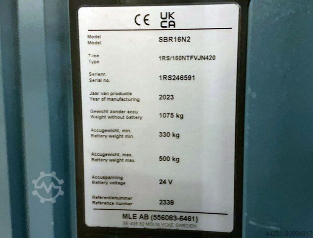 Driver-stand high-lift truck Mitsubishi Electric SBR16N2