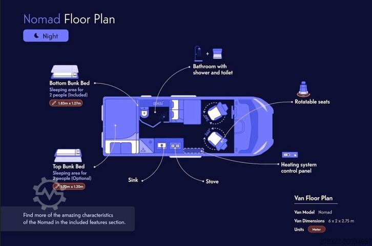 Caravan/camper Fiat Weinsberg Carabus 600 K | 4 posti letto | Completamente attrezzato