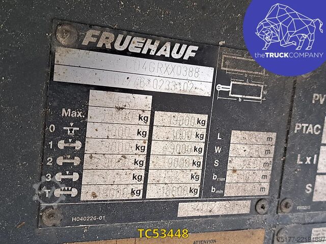 Sliding tarpaulins Fruehauf 
