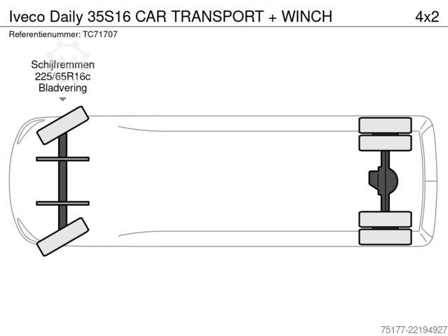 Iveco Daily 35S16 Car Transporter + Winch Iveco Daily 35S16 CAR TRANSPORT + WINCH