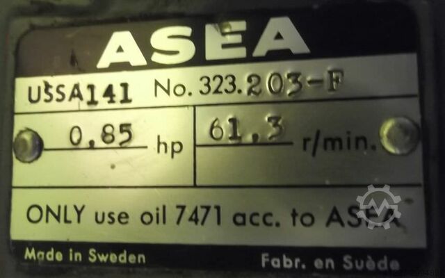 Getriebemotor 0,75 kW 61,3 U/min ASEA MTB80B4