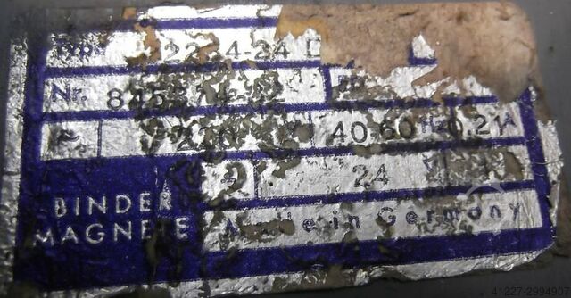 Gear motor 0.55 kW 7.5 rpm Bauer DF16E36/116K