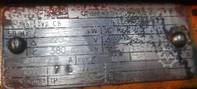 Gear motor 1.1 kW 76 rpm Bockwoldt CB
