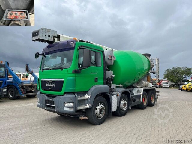 Concrete pump truck MAN TG-S 35.400 8x4 BB Betonmischer Förderband 16,7m