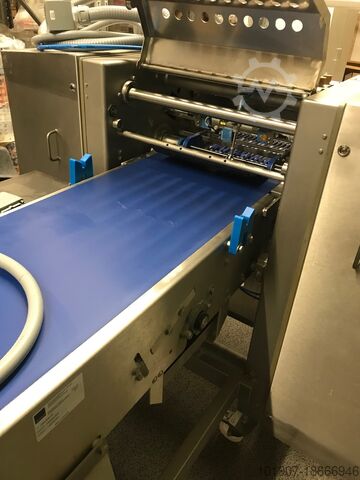 Ausrollmaschine Fritsch Gabelwickler mit Papierschneider