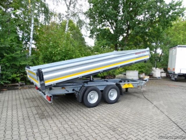 Tipper trailer Möslein TTD 13 Verzinkt  13 t Tandem 3- Seitenkipper Tieflader-- Neufahrzeug --