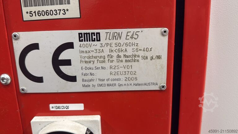 CNC-Drehmaschine Emco EMCOTURN E45 with barfeeder