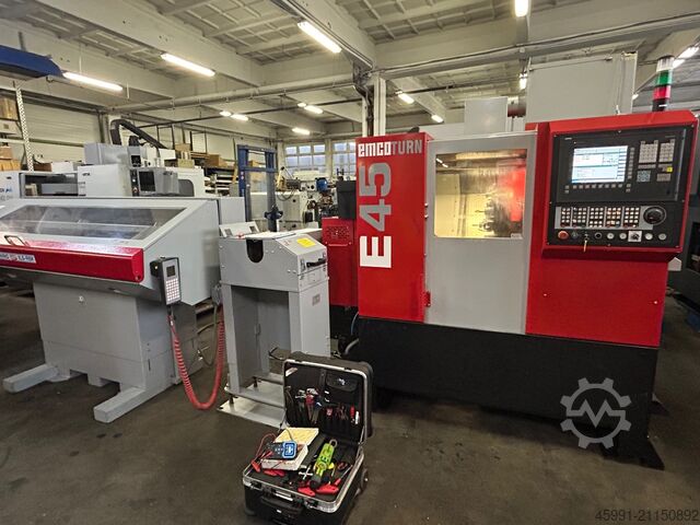 CNC lathe Emco EMCOTURN E45 with barfeeder