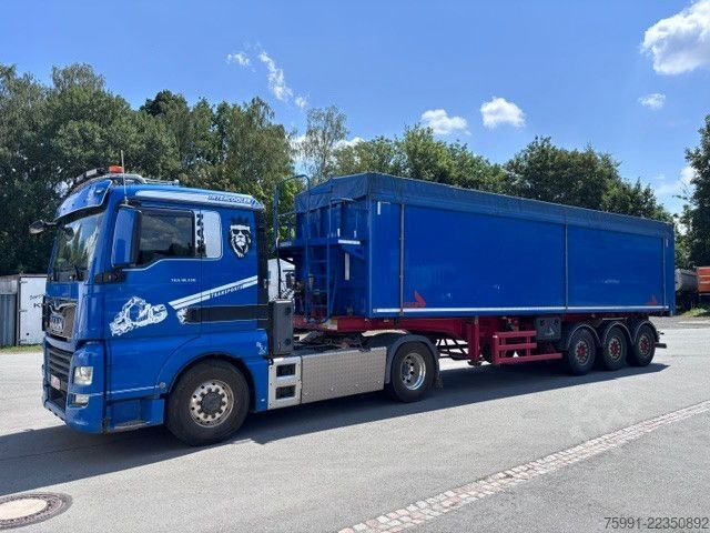 Tipper semitrailer STAS Getreidekipper Alu Kastenmulde S300CX