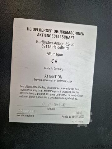 Offsetdruckmaschine HEIDELBERG XL 75-5+LX-C 2010