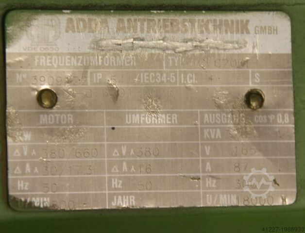 Frequenzumformer 165 V 300 Hz 25 KVA Adda CFC 200L