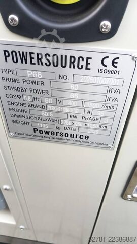 Generator set Perkins 1103A-33TG2 - 66 kVA Generator - DPX-19804