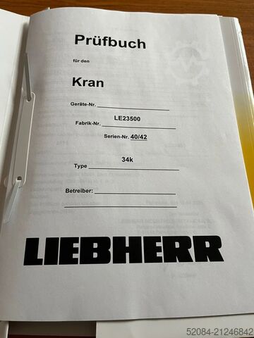 Liebherr Kran 34K inkl. Kranbuch Liebherr 34 K