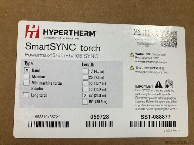 Plasmaschneidgerät Hypertherm Powermax 105 SYNC