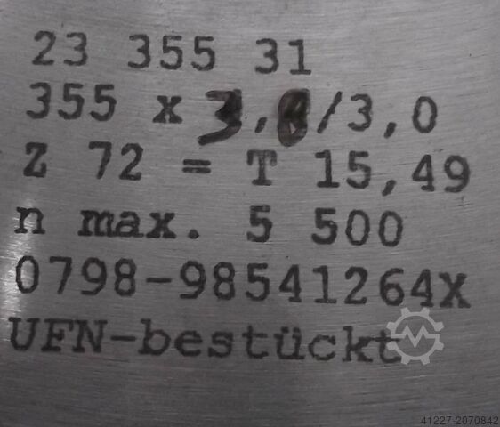 Saw blade AKE Ø 355x3,8/3,0